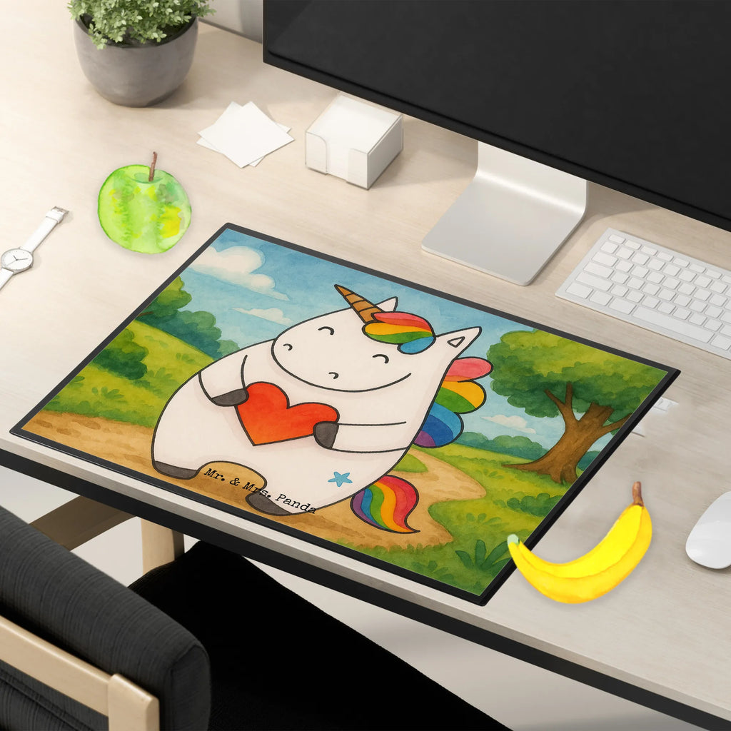 Schreibtischunterlage Einhorn Herz Design Schreibunterlage, Schreibtischauflage, Bürobedarf, Büroartikel, Schreibwaren, Schreibtisch Unterlagen, Schreibtischunterlage Groß, Einhorn, Einhörner, Einhorn Deko, Unicorn, Herz, schlimm, böse, witzig, lustig, Freundin, anders, bunt