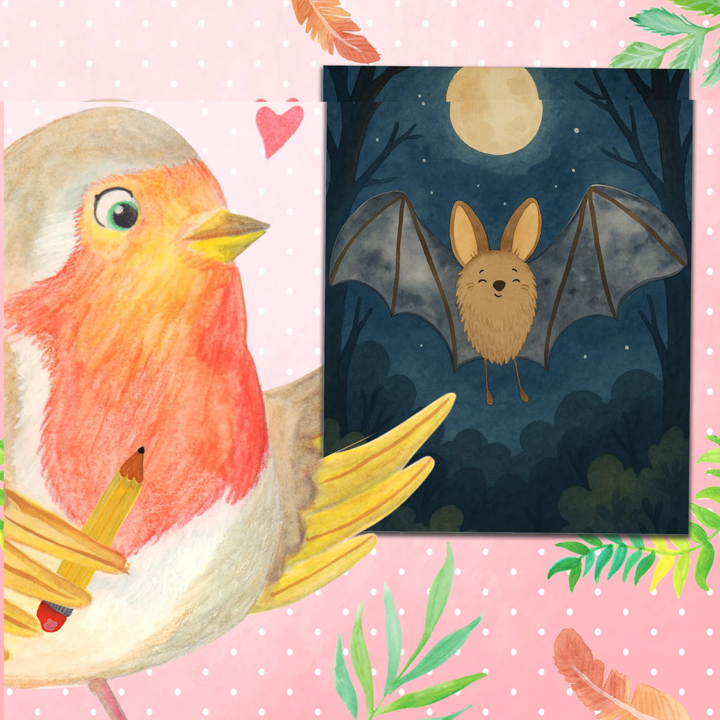 Malowanie według numerów nietoperz skrzydło Design Motywy zwierzęce, dobra energia, zabawne powiedzonka, zwierzęta