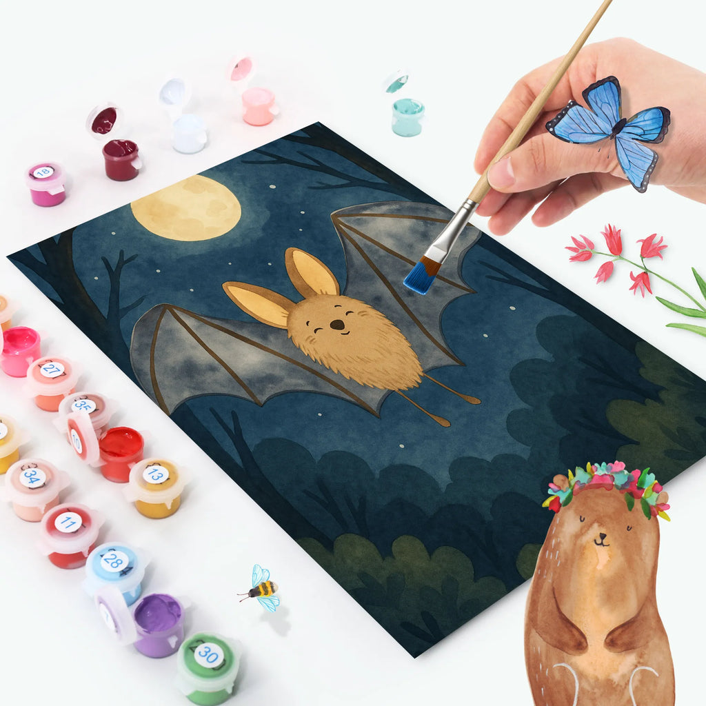 Malowanie według numerów nietoperz skrzydło Design Motywy zwierzęce, dobra energia, zabawne powiedzonka, zwierzęta