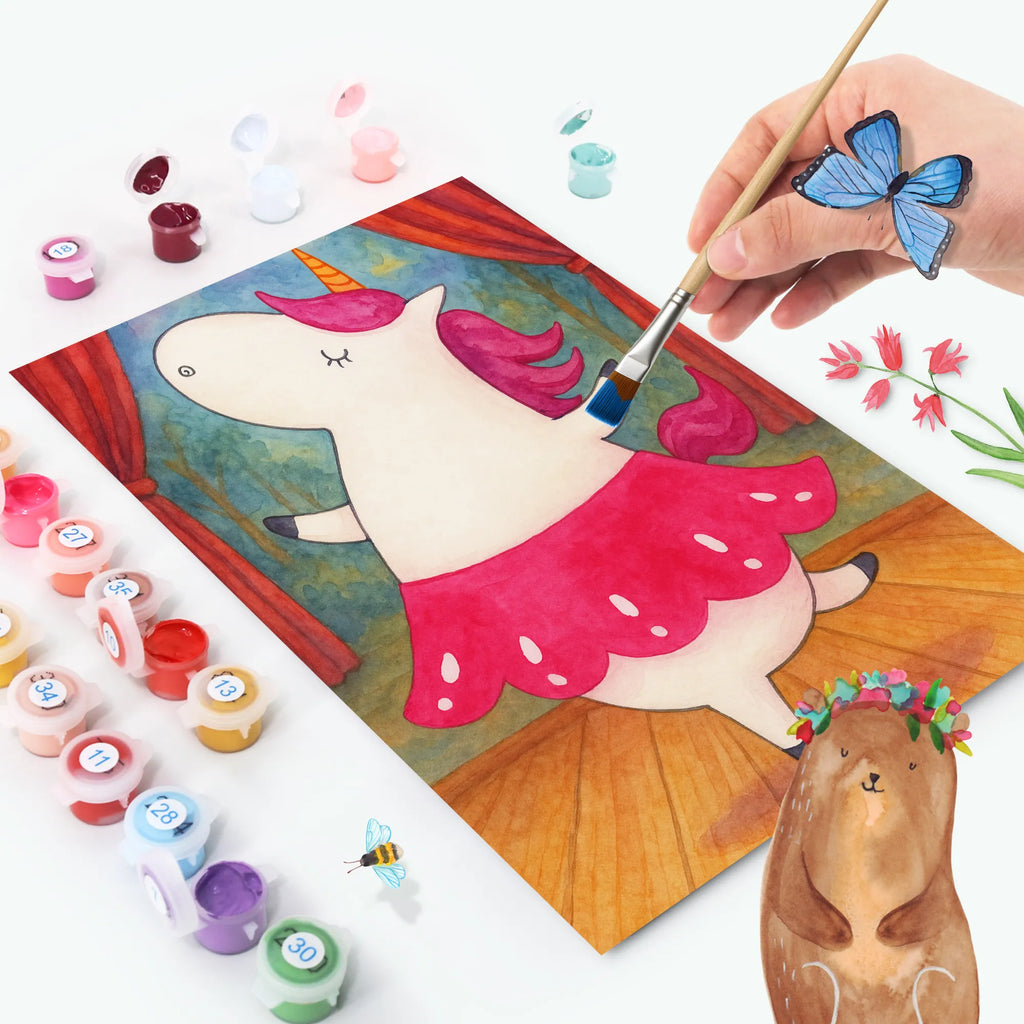 Malowanie według numerów Jednorożec balerina Design Jednorożec, jednorożce, dekoracje jednorożca, jednorożec