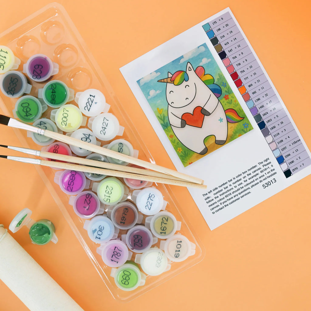 Malowanie według numerów Jednorożec serce Design Bastelidee, Kreativität, Ausmalbild, Baseln, DIY, Malen nach Zahlen, Künstler, Kunstwerk, Malen, Einhorn, Einhörner, Einhorn Deko, Unicorn, bunt, witzig, Freundin, anders, lustig, schlimm, Herz, böse