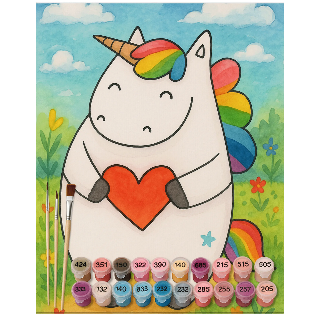 Malowanie według numerów Jednorożec serce Design Bastelidee, Kreativität, Ausmalbild, Baseln, DIY, Malen nach Zahlen, Künstler, Kunstwerk, Malen, Einhorn, Einhörner, Einhorn Deko, Unicorn, bunt, witzig, Freundin, anders, lustig, schlimm, Herz, böse