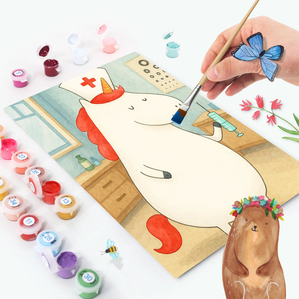 Malowanie według numerów Jednorożec Pielęgniarka Design Kreativität, DIY, Bastelidee, Kunstwerk, Künstler, Baseln, Malen nach Zahlen, Malen, Ausmalbild, Einhorn, Einhörner, Einhorn Deko, Unicorn, Krankenschwester Geschenk, Krankenschwester Dankeschön, Krankenpfleger Geschenk, Ärztin Geschenk, Krankenpflegerin, Krankenhaus