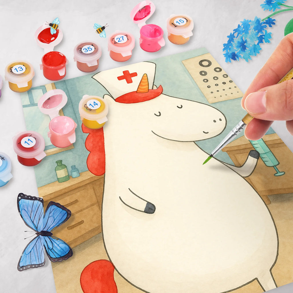 Malowanie według numerów Jednorożec Pielęgniarka Design Kreativität, DIY, Bastelidee, Kunstwerk, Künstler, Baseln, Malen nach Zahlen, Malen, Ausmalbild, Einhorn, Einhörner, Einhorn Deko, Unicorn, Krankenschwester Geschenk, Krankenschwester Dankeschön, Krankenpfleger Geschenk, Ärztin Geschenk, Krankenpflegerin, Krankenhaus