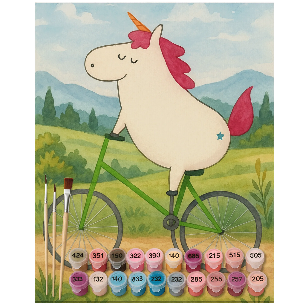 Paint by Numbers unicorn cyclist Design Kreativität, Bastelidee, DIY, Malen, Baseln, Ausmalbild, Malen nach Zahlen, Künstler, Kunstwerk, Einhorn, Einhörner, Einhorn Deko, Unicorn, Kummer, Radfahren, Bike, Konfetti, Liebeskummer, Feenstaub, Rad, Luxusproblem, Radfahrer