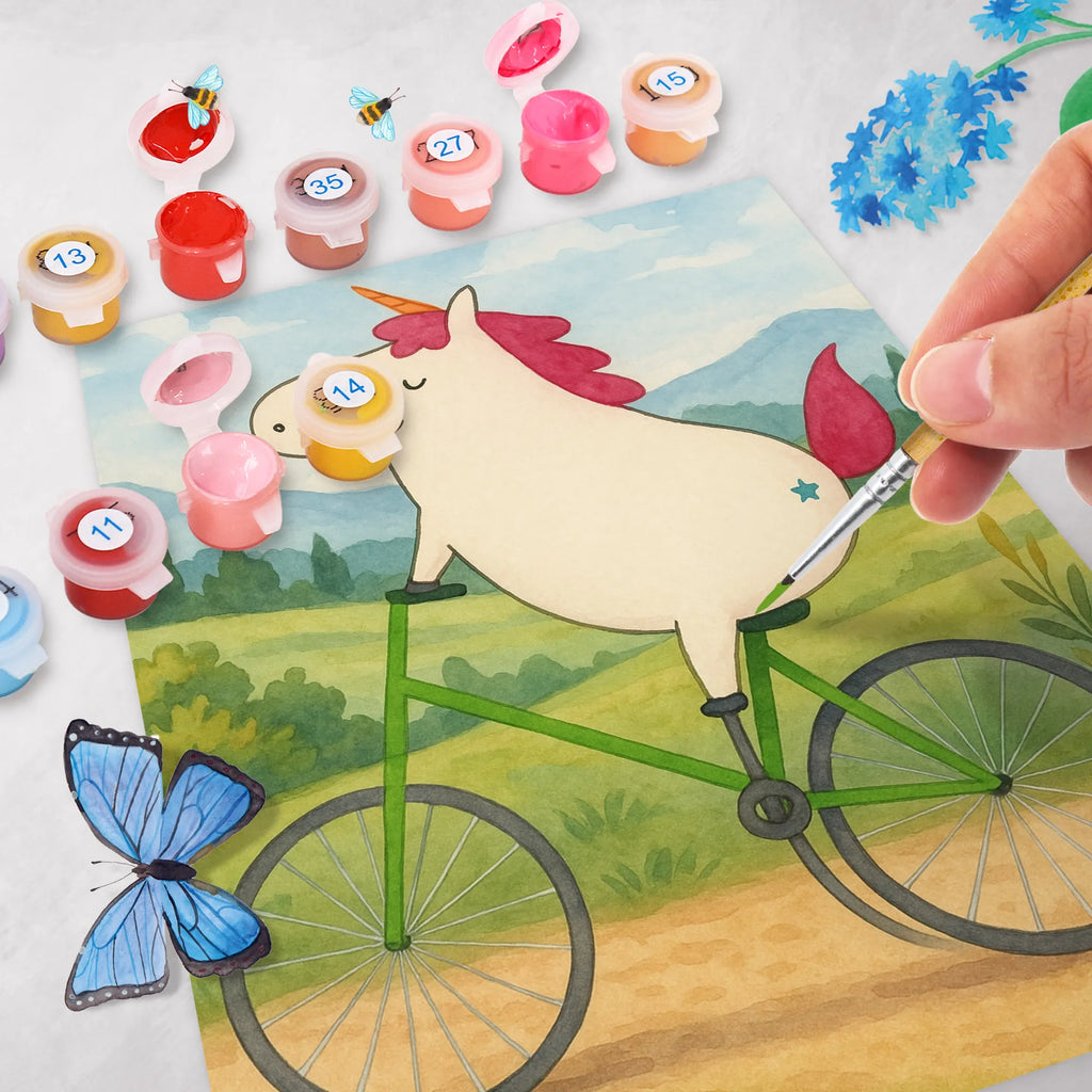 Paint by Numbers unicorn cyclist Design Kreativität, Bastelidee, DIY, Malen, Baseln, Ausmalbild, Malen nach Zahlen, Künstler, Kunstwerk, Einhorn, Einhörner, Einhorn Deko, Unicorn, Kummer, Radfahren, Bike, Konfetti, Liebeskummer, Feenstaub, Rad, Luxusproblem, Radfahrer