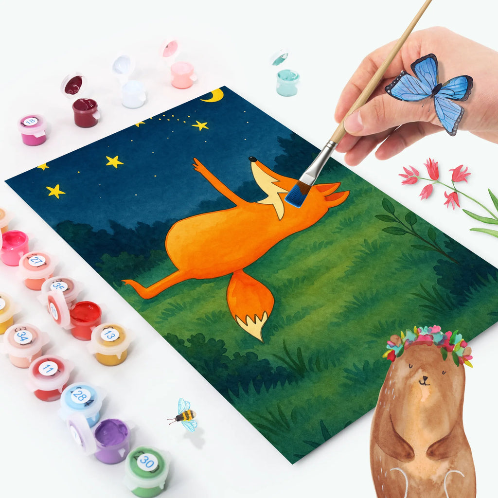 Paint by Numbers Fox Stars Design fox, foxes, forest wildlife, clever as a fox, animal lover, Fox, Saying positive, Saying beautiful, Always Look on the Bright Side of Life, Romance, words of consolation