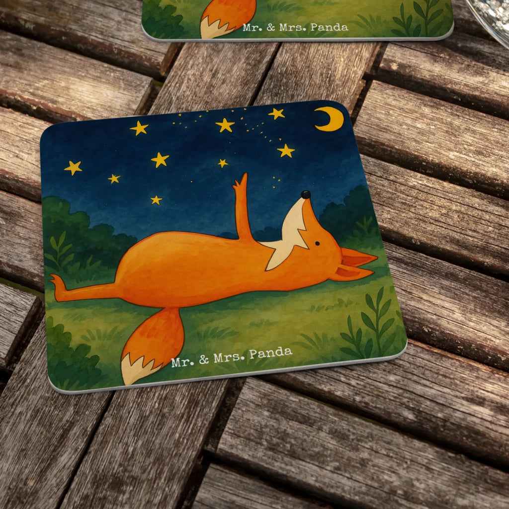 Bierdeckel Fuchs Sterne Design Bierdeckel, Gastgeschenk Hochzeit, Tischdeko, Fuchs, Füchse, tröstende Worte, Spruch positiv, Spruch schön, Romantik, Always Look on the Bright Side of Life