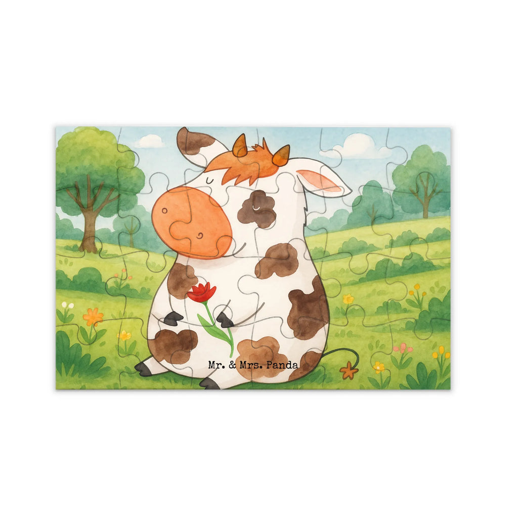 Puzzle Cow Design Puzzle, Bauernhof, Hoftiere, Landwirt, Landwirtin, Kuh, Kühe, Träume, Flausen, Spruch, Magie, Motivtion, Hof, Milch, Milchkuh