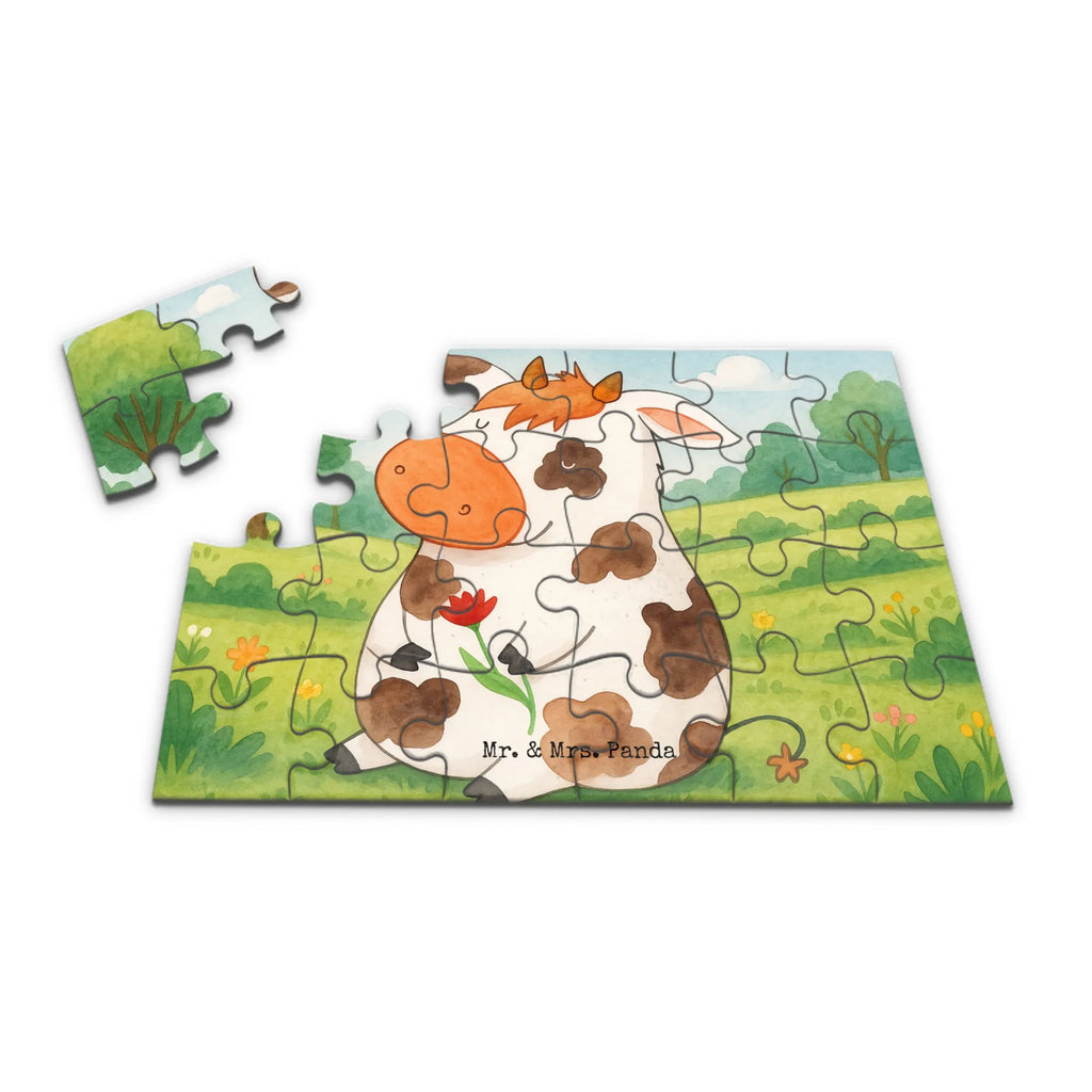Puzzle Cow Design Puzzle, Bauernhof, Hoftiere, Landwirt, Landwirtin, Kuh, Kühe, Träume, Flausen, Spruch, Magie, Motivtion, Hof, Milch, Milchkuh
