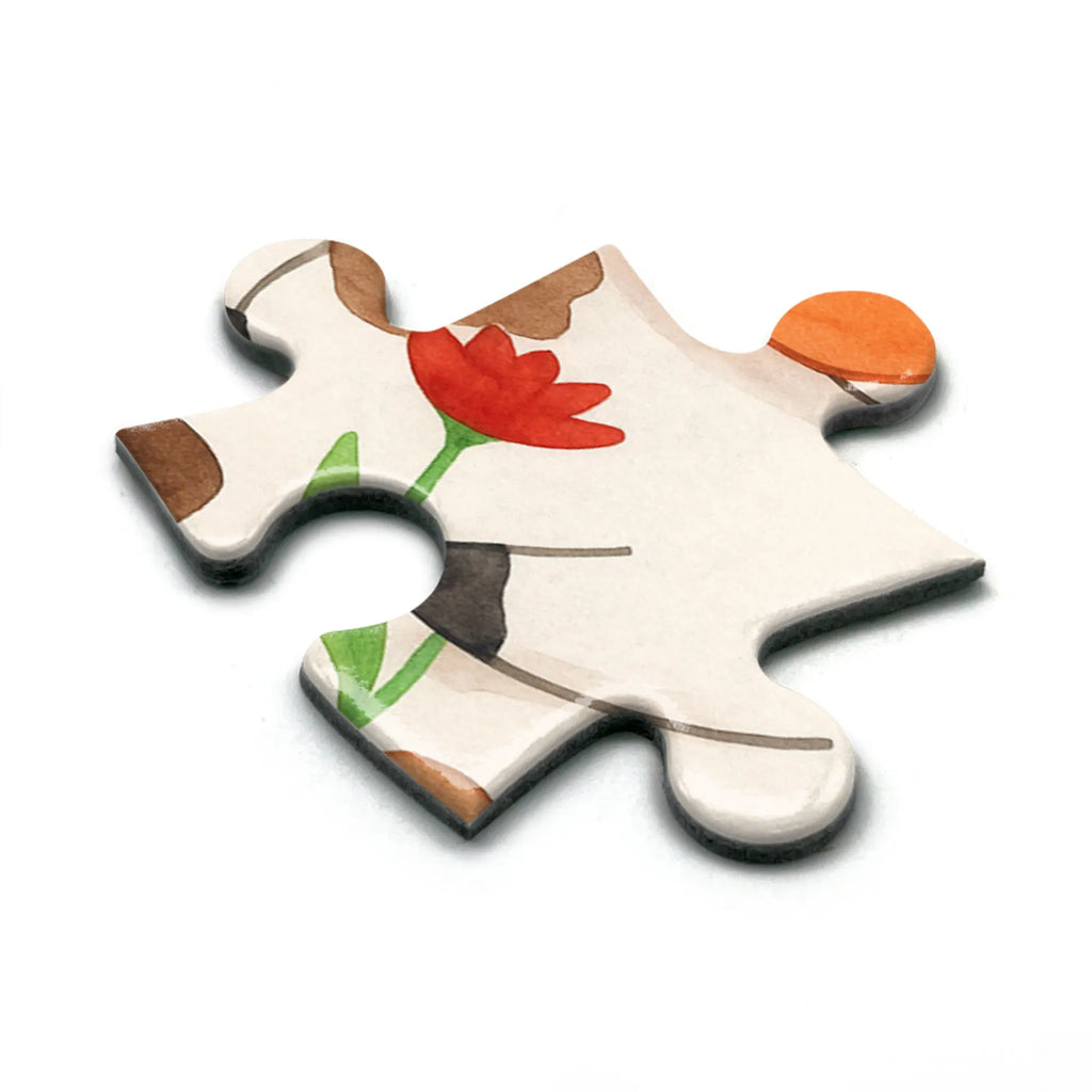 Puzzle Cow Design Puzzle, Bauernhof, Hoftiere, Landwirt, Landwirtin, Kuh, Kühe, Träume, Flausen, Spruch, Magie, Motivtion, Hof, Milch, Milchkuh