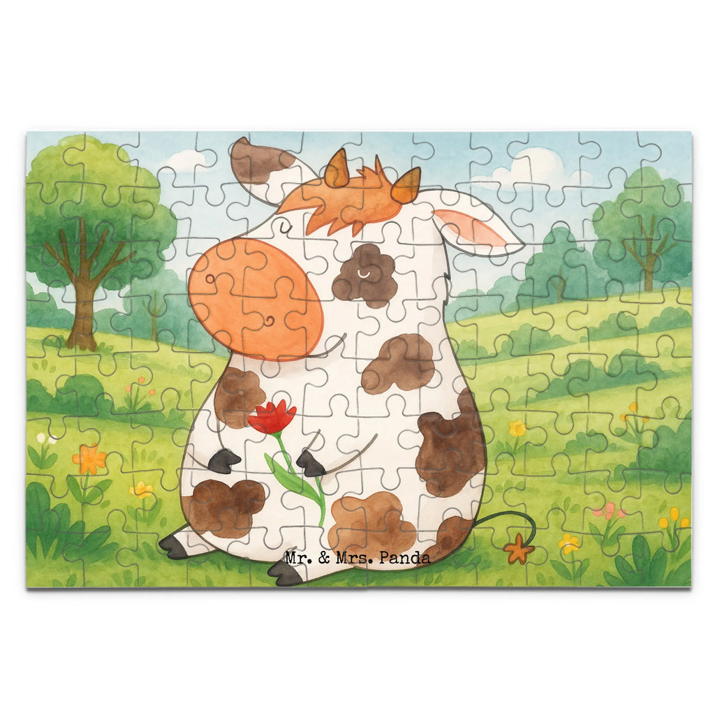 Puzzle Cow Design Puzzle, Bauernhof, Hoftiere, Landwirt, Landwirtin, Kuh, Kühe, Träume, Flausen, Spruch, Magie, Motivtion, Hof, Milch, Milchkuh