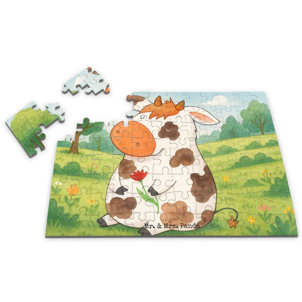 Puzzle Cow Design Puzzle, Bauernhof, Hoftiere, Landwirt, Landwirtin, Kuh, Kühe, Träume, Flausen, Spruch, Magie, Motivtion, Hof, Milch, Milchkuh