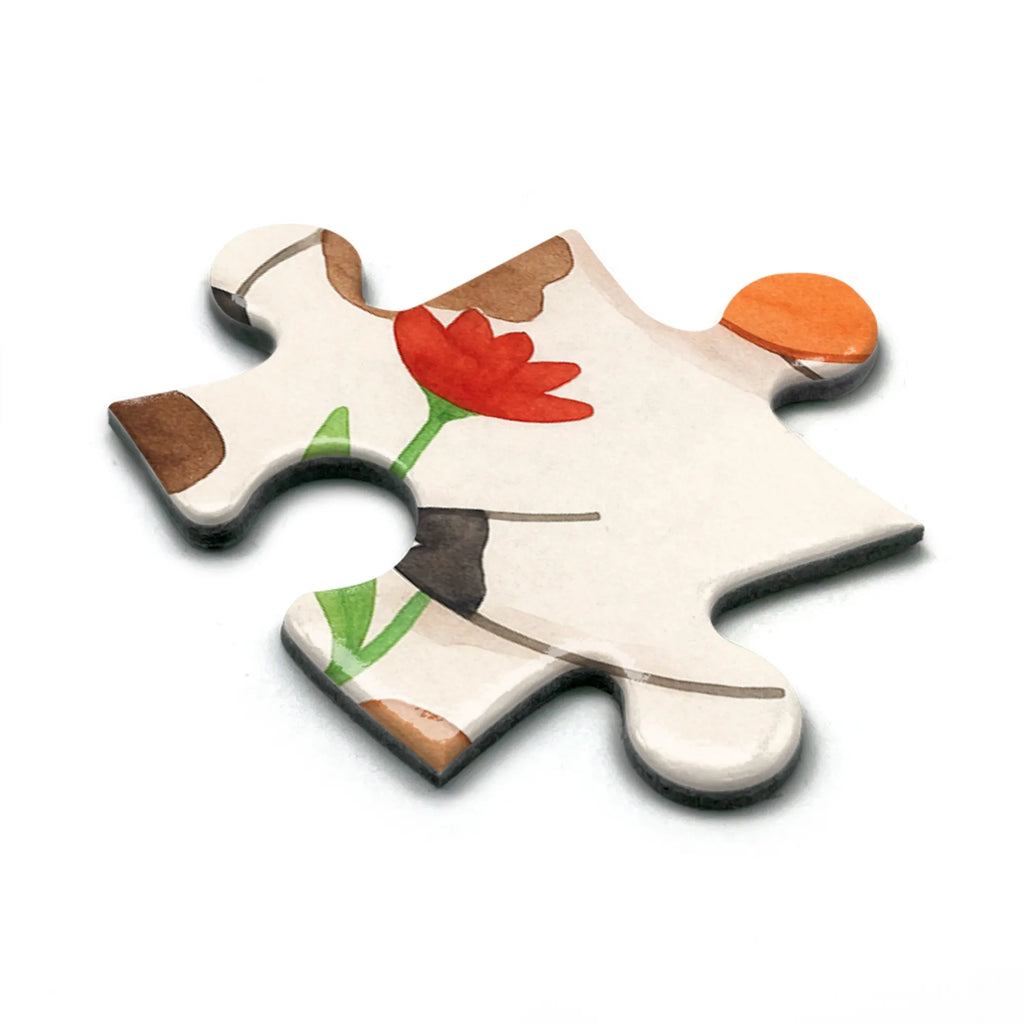 Puzzle Cow Design Puzzle, Bauernhof, Hoftiere, Landwirt, Landwirtin, Kuh, Kühe, Träume, Flausen, Spruch, Magie, Motivtion, Hof, Milch, Milchkuh