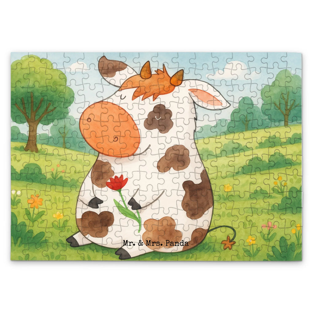 Puzzle Cow Design Puzzle, Bauernhof, Hoftiere, Landwirt, Landwirtin, Kuh, Kühe, Träume, Flausen, Spruch, Magie, Motivtion, Hof, Milch, Milchkuh