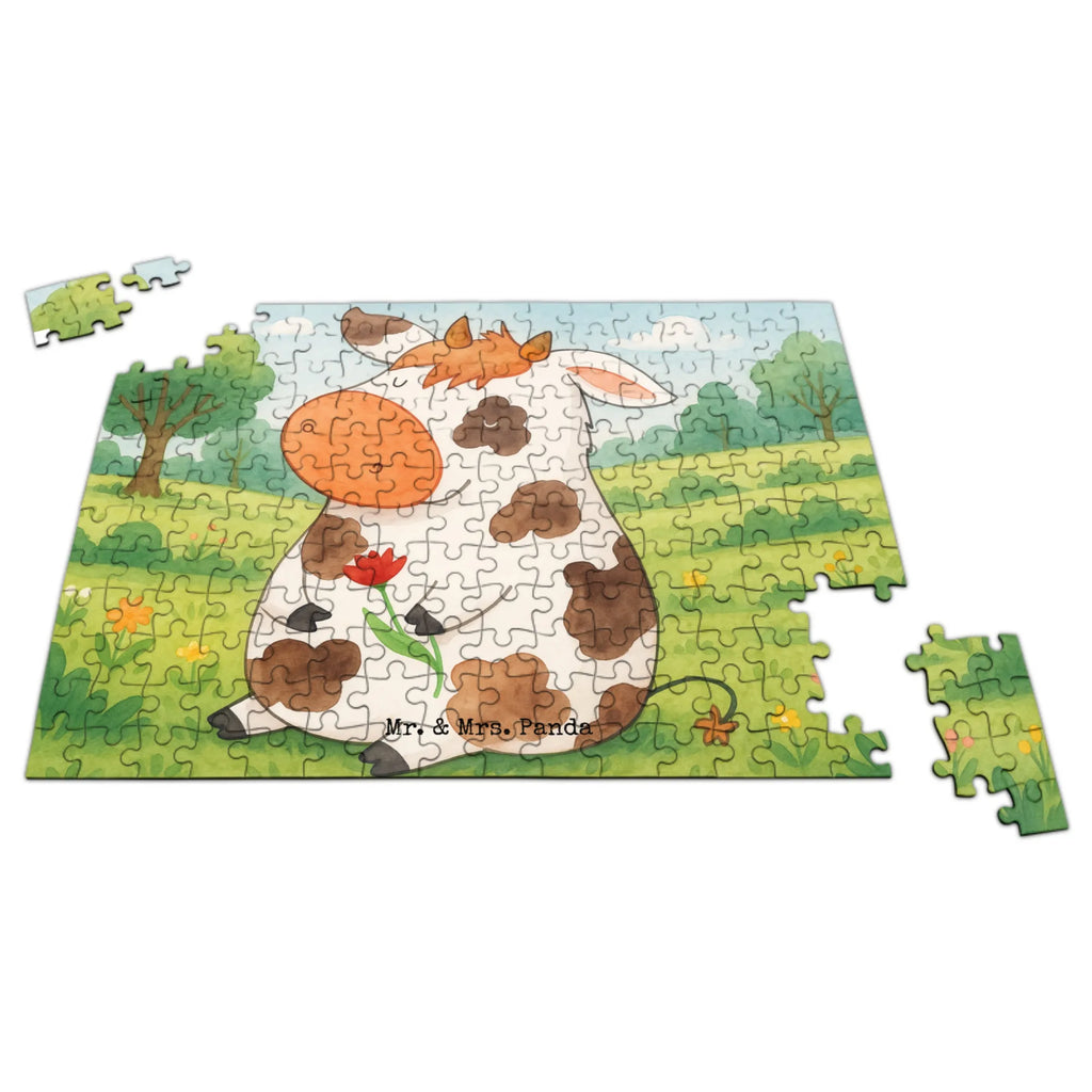 Puzzle Cow Design Puzzle, Bauernhof, Hoftiere, Landwirt, Landwirtin, Kuh, Kühe, Träume, Flausen, Spruch, Magie, Motivtion, Hof, Milch, Milchkuh