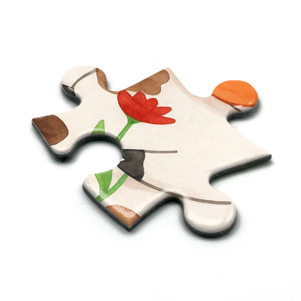 Puzzle Cow Design Puzzle, Bauernhof, Hoftiere, Landwirt, Landwirtin, Kuh, Kühe, Träume, Flausen, Spruch, Magie, Motivtion, Hof, Milch, Milchkuh