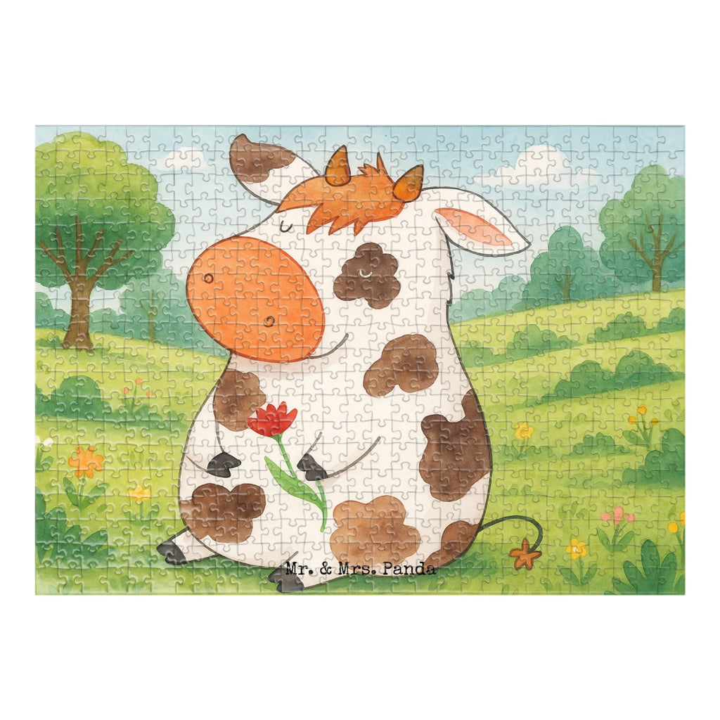 Puzzle Cow Design Puzzle, Bauernhof, Hoftiere, Landwirt, Landwirtin, Kuh, Kühe, Träume, Flausen, Spruch, Magie, Motivtion, Hof, Milch, Milchkuh