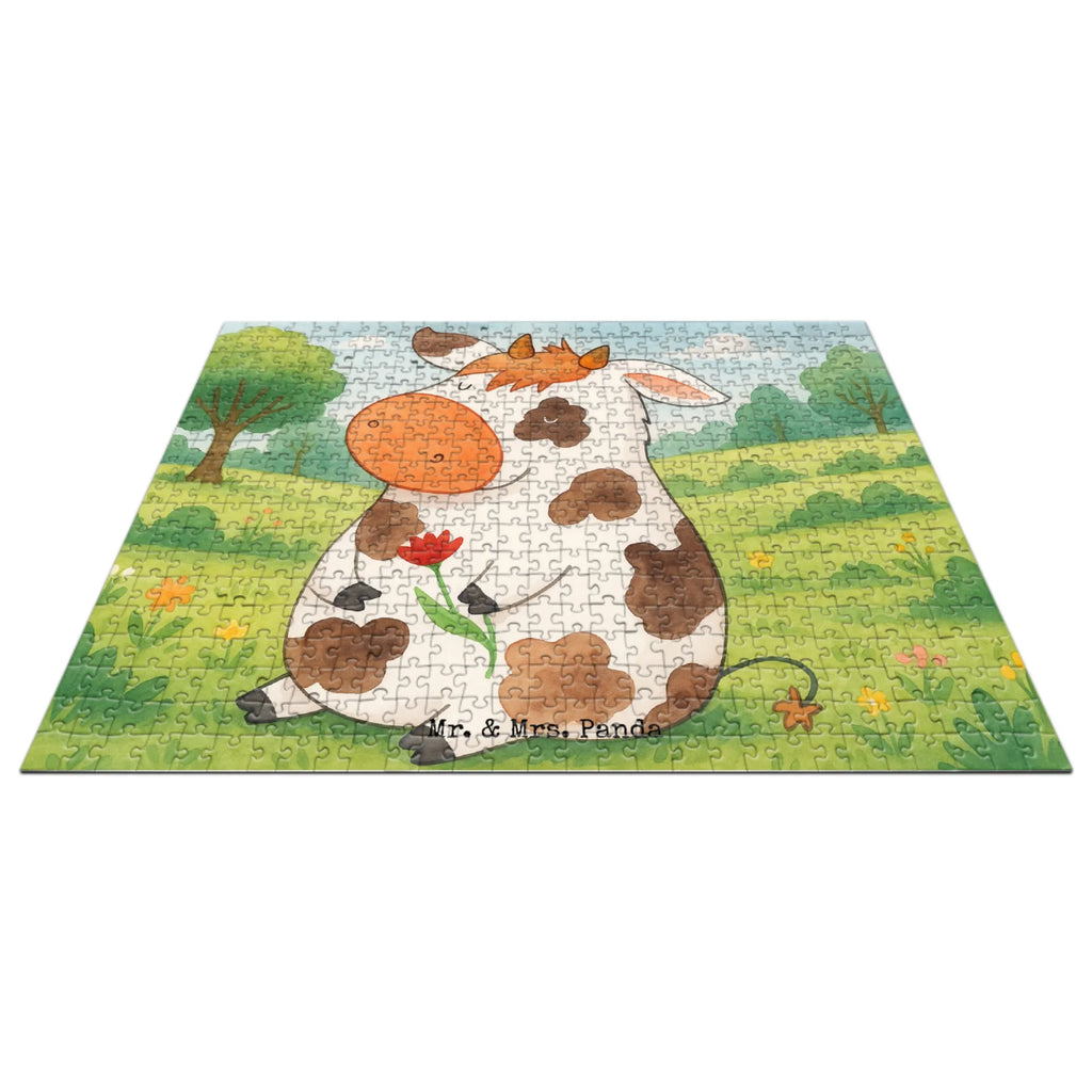 Puzzle Cow Design Puzzle, Bauernhof, Hoftiere, Landwirt, Landwirtin, Kuh, Kühe, Träume, Flausen, Spruch, Magie, Motivtion, Hof, Milch, Milchkuh