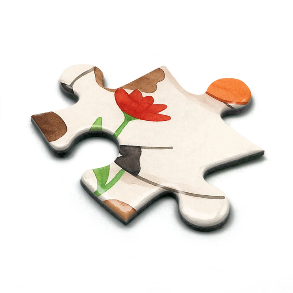 Puzzle Cow Design Puzzle, Bauernhof, Hoftiere, Landwirt, Landwirtin, Kuh, Kühe, Träume, Flausen, Spruch, Magie, Motivtion, Hof, Milch, Milchkuh