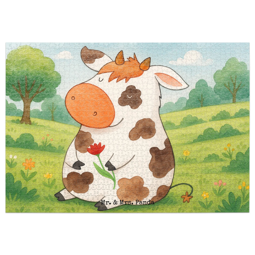 Puzzle Cow Design Puzzle, Bauernhof, Hoftiere, Landwirt, Landwirtin, Kuh, Kühe, Träume, Flausen, Spruch, Magie, Motivtion, Hof, Milch, Milchkuh