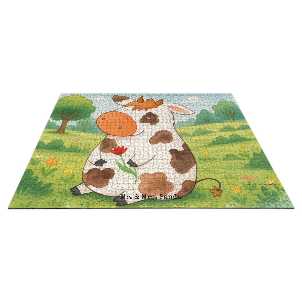 Puzzle Cow Design Puzzle, Bauernhof, Hoftiere, Landwirt, Landwirtin, Kuh, Kühe, Träume, Flausen, Spruch, Magie, Motivtion, Hof, Milch, Milchkuh