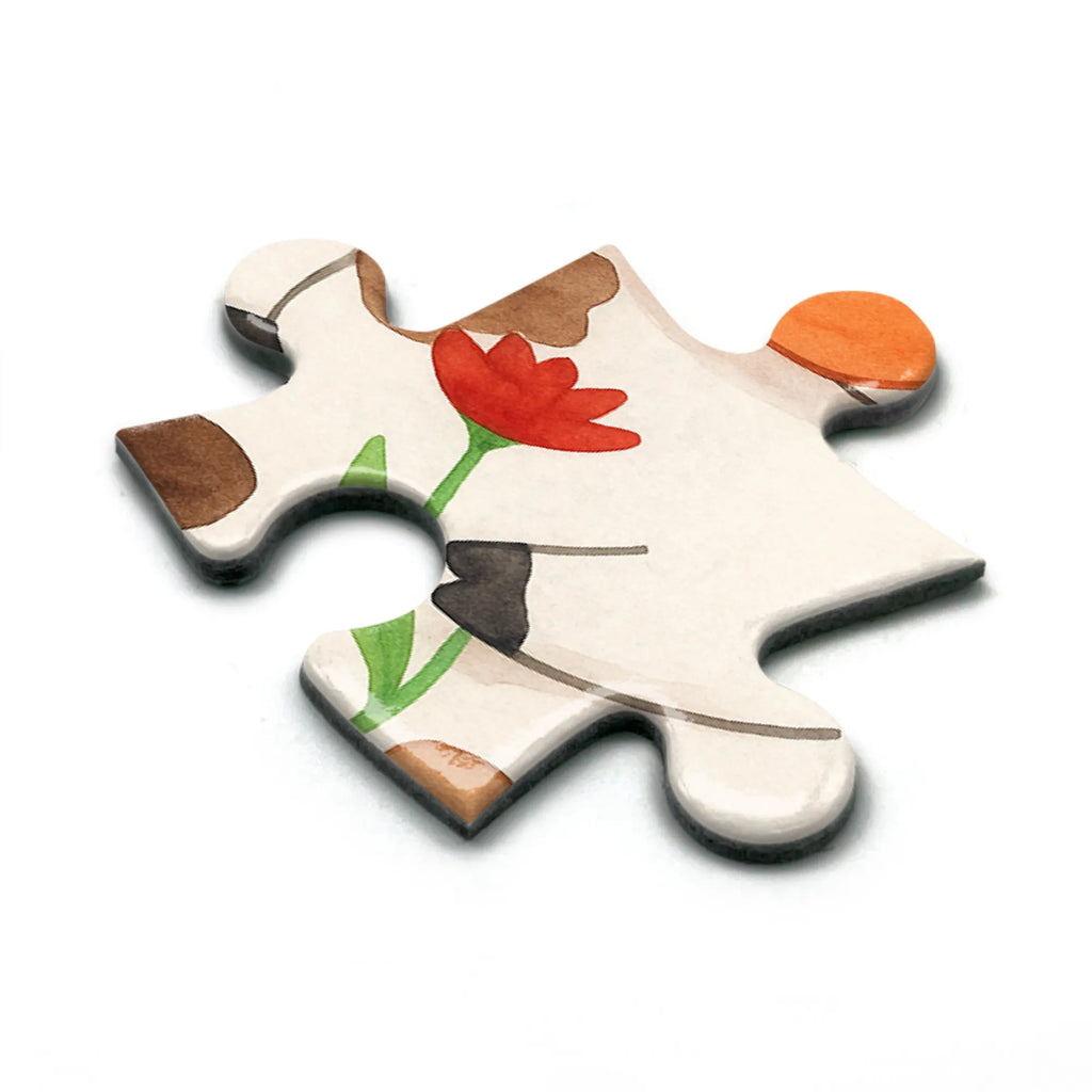 Puzzle Cow Design Puzzle, Bauernhof, Hoftiere, Landwirt, Landwirtin, Kuh, Kühe, Träume, Flausen, Spruch, Magie, Motivtion, Hof, Milch, Milchkuh