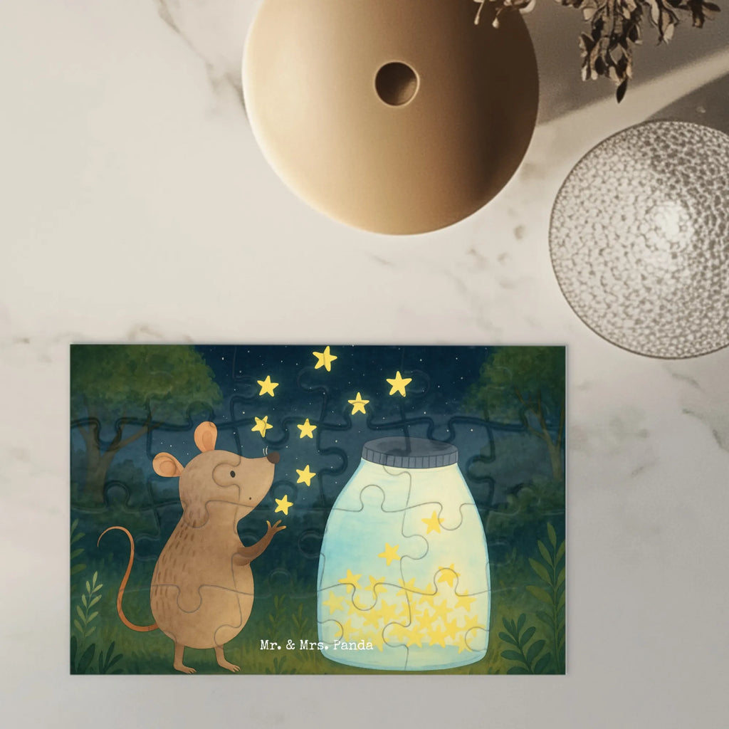 Puzzle Mouse Stars Design Puzzle, Tiermotive, Gute Laune, lustige Sprüche, Tiere, Geburt, Taufgeschenk, Wunsch, erstes Kind, Sterne, Geburtstag, Maus, Kind, Taufe, Träume, Kindergeburtstag, Hoffnung, Schwangerschaft