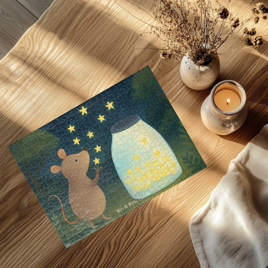 Puzzle Mouse Stars Design Puzzle, Tiermotive, Gute Laune, lustige Sprüche, Tiere, Geburt, Taufgeschenk, Wunsch, erstes Kind, Sterne, Geburtstag, Maus, Kind, Taufe, Träume, Kindergeburtstag, Hoffnung, Schwangerschaft