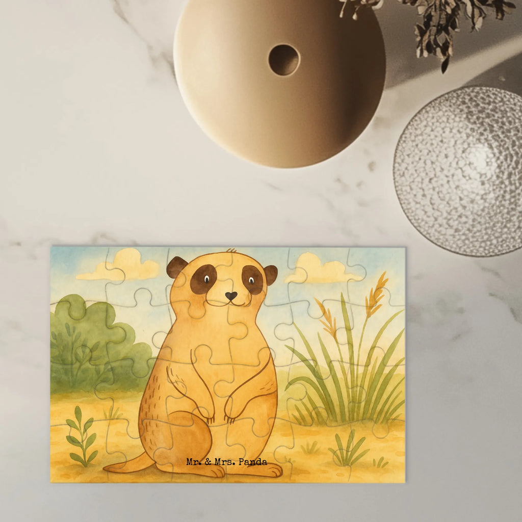 Puzzle Meerkat Design Puzzle, Afrika, Wildtiere, Erdmännchen, Reisen, Spruch, Weltreise, Afrikareise, Roadtrip, Traveling