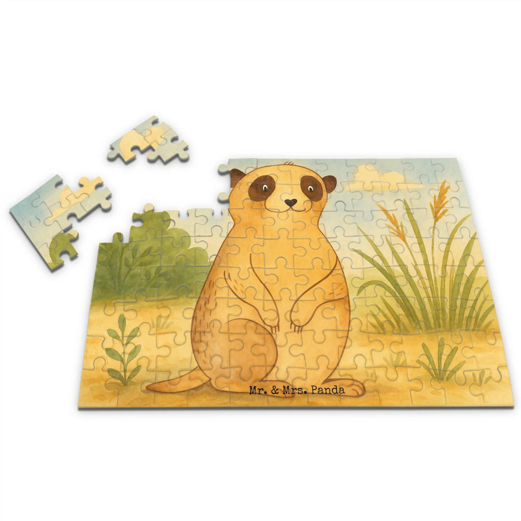 Puzzle Meerkat Design Puzzle, Afrika, Wildtiere, Erdmännchen, Reisen, Spruch, Weltreise, Afrikareise, Roadtrip, Traveling