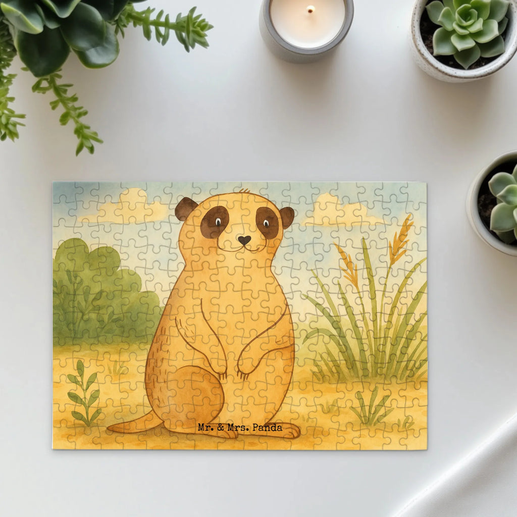 Puzzle Meerkat Design Puzzle, Afrika, Wildtiere, Erdmännchen, Reisen, Spruch, Weltreise, Afrikareise, Roadtrip, Traveling