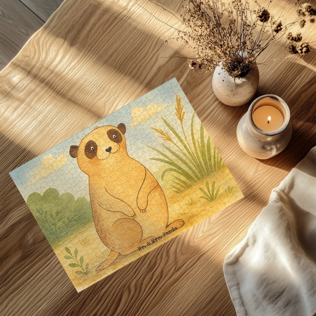 Puzzle Meerkat Design Puzzle, Afrika, Wildtiere, Erdmännchen, Reisen, Spruch, Weltreise, Afrikareise, Roadtrip, Traveling