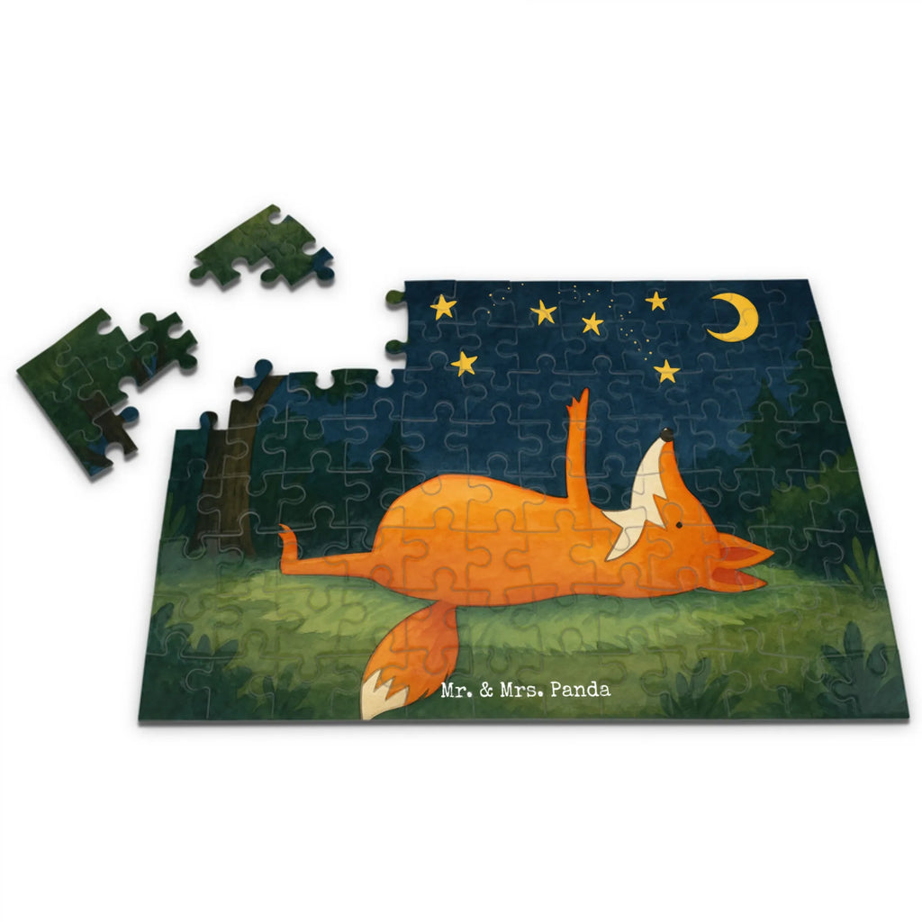 Puzzle Fox Stars Design Puzzle, Fuchs, Füchse, tröstende Worte, Spruch positiv, Spruch schön, Romantik, Always Look on the Bright Side of Life