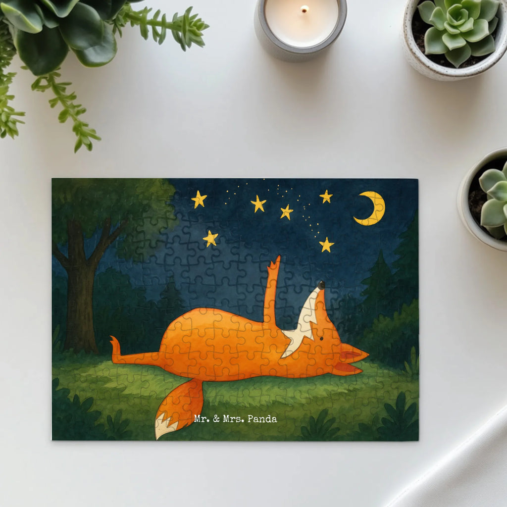 Puzzle Fox Stars Design Puzzle, Fuchs, Füchse, tröstende Worte, Spruch positiv, Spruch schön, Romantik, Always Look on the Bright Side of Life