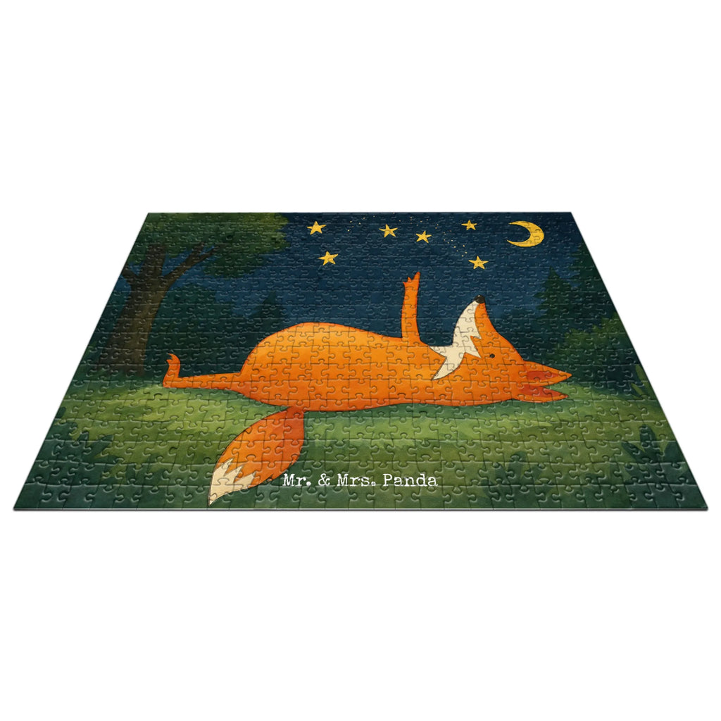 Puzzle Fox Stars Design Puzzle, Fuchs, Füchse, tröstende Worte, Spruch positiv, Spruch schön, Romantik, Always Look on the Bright Side of Life