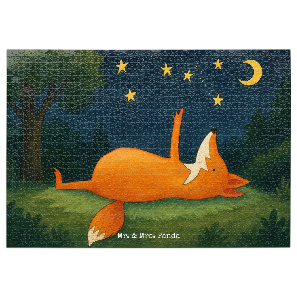 Puzzle Fox Stars Design Puzzle, Fuchs, Füchse, tröstende Worte, Spruch positiv, Spruch schön, Romantik, Always Look on the Bright Side of Life