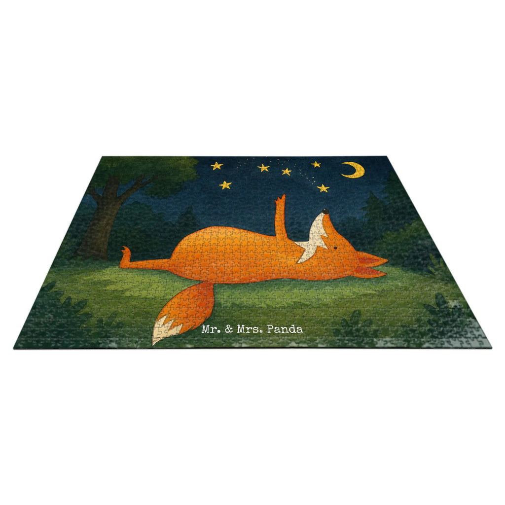 Puzzle Fox Stars Design Puzzle, Fuchs, Füchse, tröstende Worte, Spruch positiv, Spruch schön, Romantik, Always Look on the Bright Side of Life