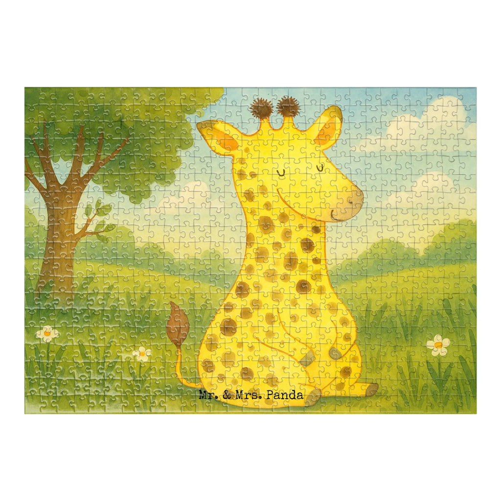 Puzzle Giraffe Zufrieden Design Puzzle, Afrika, Wildtiere, Giraffe, Zufrieden, Glück, Abenteuer