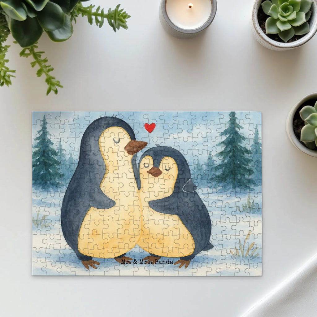 Puzzle Pinguin umarmen Design Puzzle, Pinguin, Liebe, Liebespaar, Liebesbeweis, Liebesgeschenk, Verlobung, Jahrestag, Hochzeitstag, Hochzeit, Hochzeitsgeschenk
