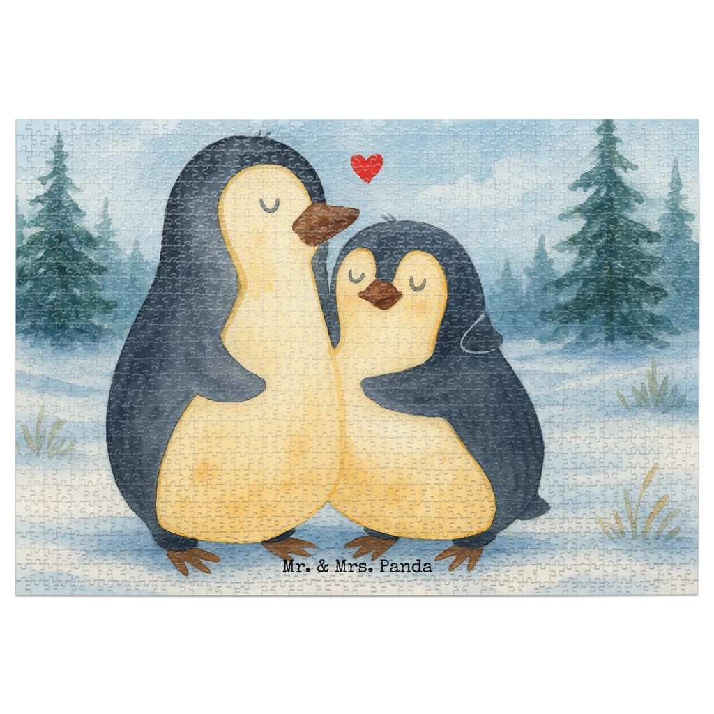 Puzzle Pinguin umarmen Design Puzzle, Pinguin, Liebe, Liebespaar, Liebesbeweis, Liebesgeschenk, Verlobung, Jahrestag, Hochzeitstag, Hochzeit, Hochzeitsgeschenk