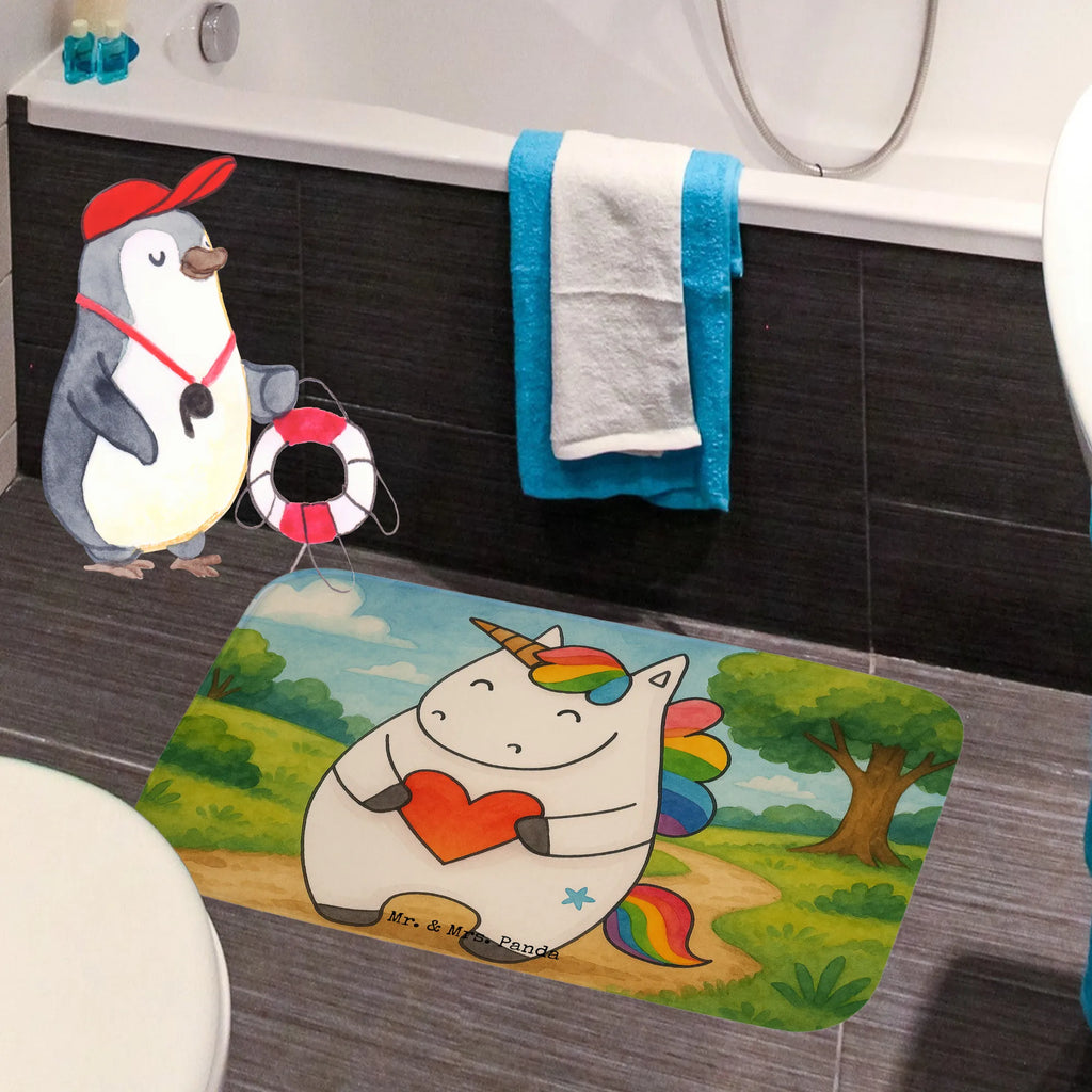 Bath mat unicorn Heart Design Badematte, Badteppich, Duschvorleger, Badezimmerteppich, Badezimmermatte, Badvorleger, Duschmatte, Duschteppich, Badteppiche, Badgarnitur, Badematten, Teppich Badezimmer, Badezimmermatten, Einhorn, Einhörner, Einhorn Deko, Unicorn, Herz, schlimm, böse, witzig, lustig, Freundin, anders, bunt