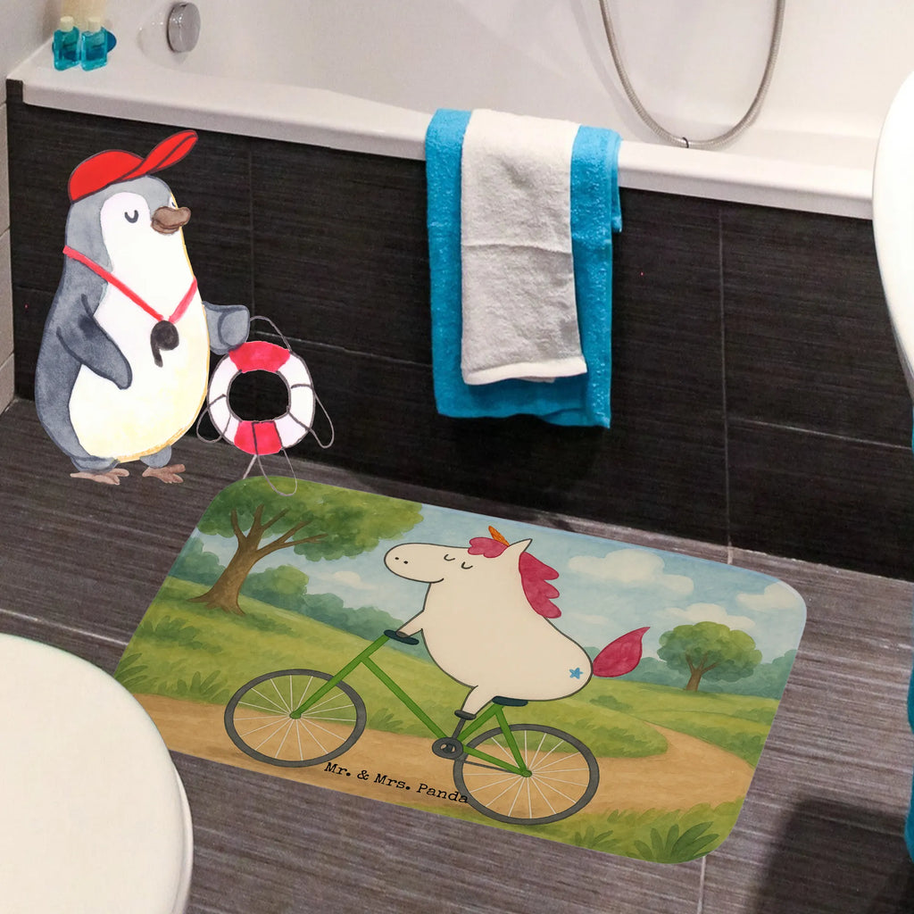 Badematte Einhorn Radfahrer Design Badematte, Badteppich, Duschvorleger, Badezimmerteppich, Badezimmermatte, Badvorleger, Duschmatte, Duschteppich, Badteppiche, Badgarnitur, Badematten, Teppich Badezimmer, Badezimmermatten, Einhorn, Einhörner, Einhorn Deko, Unicorn, Radfahren, Radfahrer, Rad, Bike, Feenstaub, Konfetti, Luxusproblem, Kummer, Liebeskummer