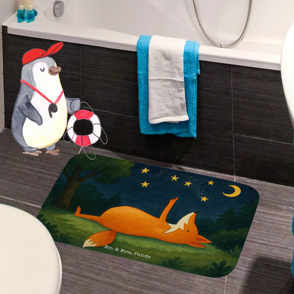 Bath mat Fox Stars Design Badematte, Badteppich, Duschvorleger, Badezimmerteppich, Badezimmermatte, Badvorleger, Duschmatte, Duschteppich, Badteppiche, Badgarnitur, Badematten, Teppich Badezimmer, Badezimmermatten, Fuchs, Füchse, tröstende Worte, Spruch positiv, Spruch schön, Romantik, Always Look on the Bright Side of Life