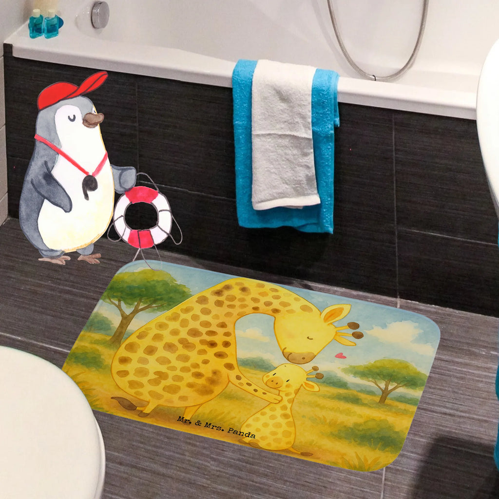 Badematte Giraffe Kind Design Badematte, Badteppich, Duschvorleger, Badezimmerteppich, Badezimmermatte, Badvorleger, Duschmatte, Duschteppich, Badteppiche, Badgarnitur, Badematten, Teppich Badezimmer, Badezimmermatten, Afrika, Wildtiere, Giraffe, Kind, Mutter, Mama, Tochter, Sohn, Lieblingsmensch