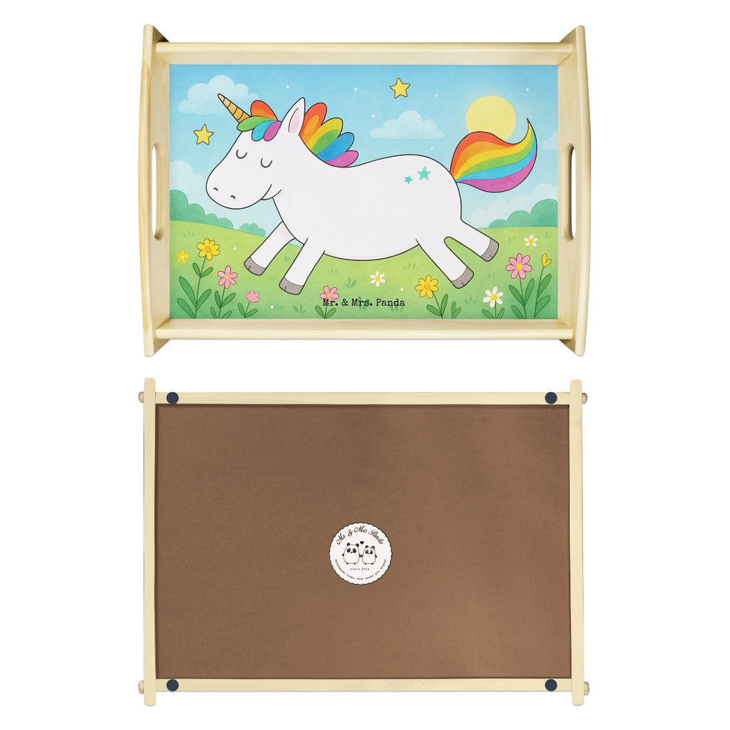 Serviertablett Einhorn Happy Design Serviertablett, Tablett, Holztablett, Küchentablett, Dekotablett, Frühstückstablett, Einhorn, Einhörner, Einhorn Deko, Unicorn, glücklich, fröhlich, Spaß, Freude, Lebensfreude, witzig, spannend, Lächeln, Lachen