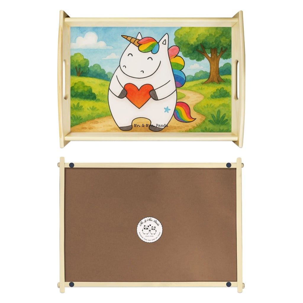 Serviertablett Einhorn Herz Design Serviertablett, Tablett, Holztablett, Küchentablett, Dekotablett, Frühstückstablett, Einhorn, Einhörner, Einhorn Deko, Unicorn, Herz, schlimm, böse, witzig, lustig, Freundin, anders, bunt