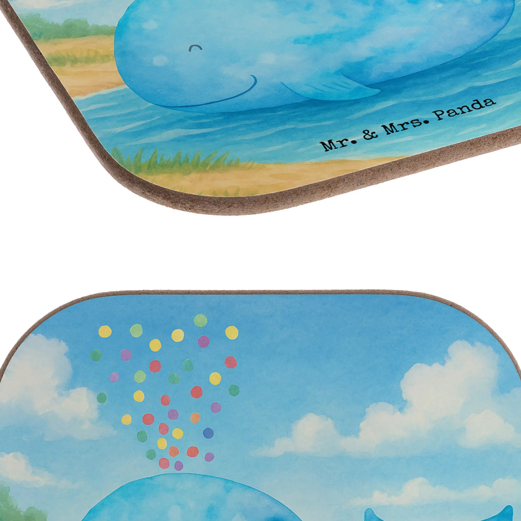 Untersetzer Wal Konfetti Design