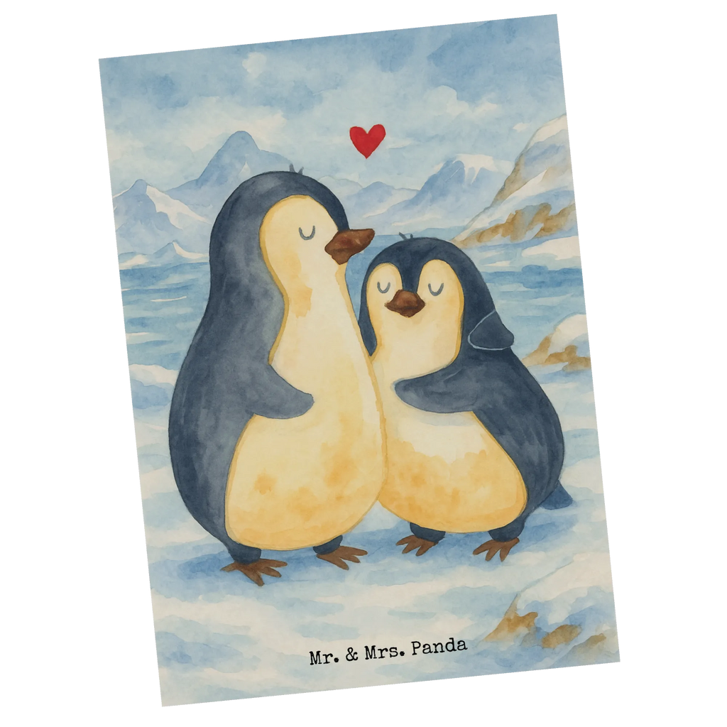 Pocztówka Pingwin przytulać Design einzelkarte, Postkarten, kunstkarte, Motivkarte, Grußkarte, Designkarte, Fotokarte, Kunstkarten, Postkarte, Ansichtskarten, spruchkarte, bildkarte, Ansichtskarte, Pinguin, Liebesbeweis, Hochzeitsgeschenk, Liebe, Liebespaar, Hochzeit, Jahrestag, Hochzeitstag, Verlobung, Liebesgeschenk