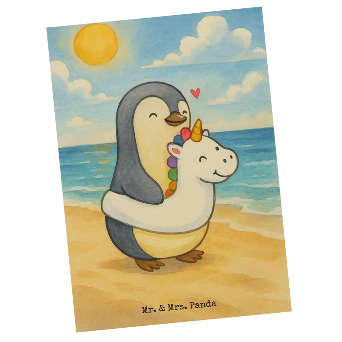 Postcard Penguin swim ring Design